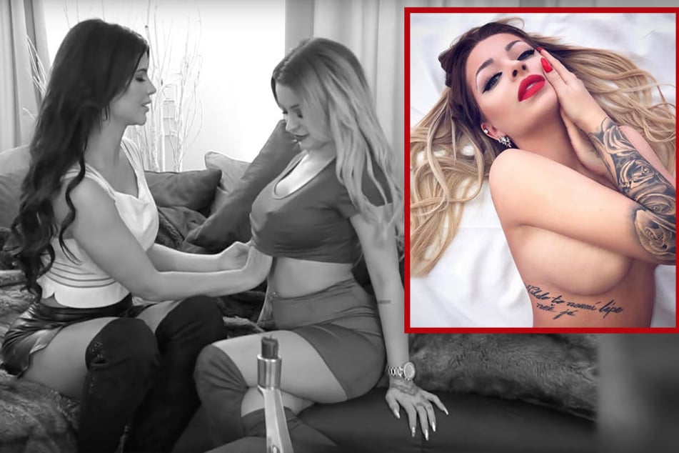 Kult-Nackedei Micaela Schäfer (34, l.) ertastet in einem aktuellen Video unter anderem, ob Katja Krasavices Beauty-Doc gute Arbeit bei ihren Brüsten geleistet hat.