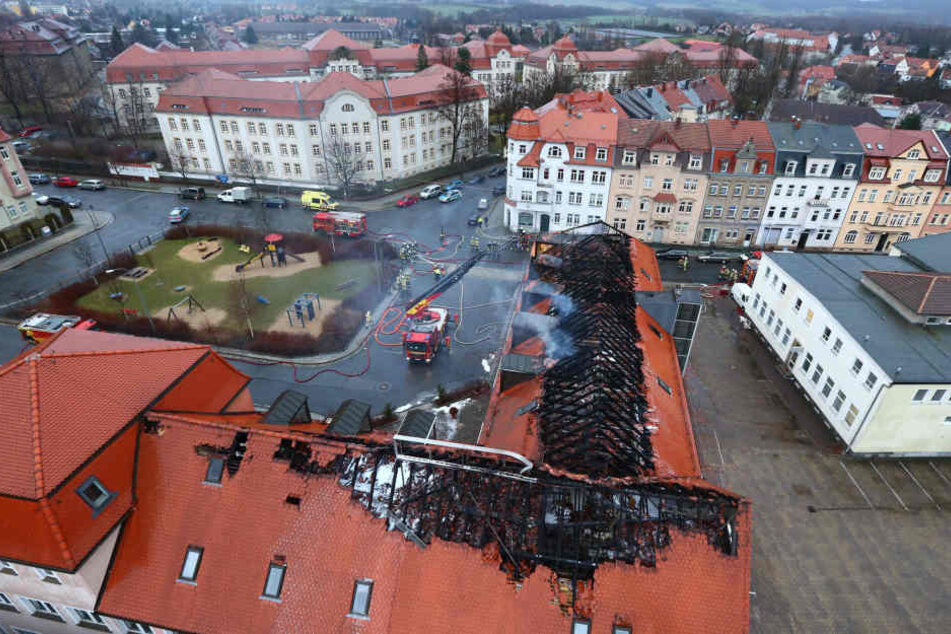 Mitte Februar brannte der Husarenhof in Bautzen, der als Flüchtlingsunterkunft vorgesehen war.
