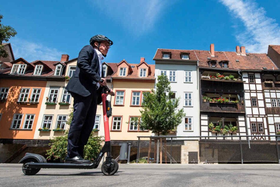 Maier war auf der Rathausbrücke unterwegs.