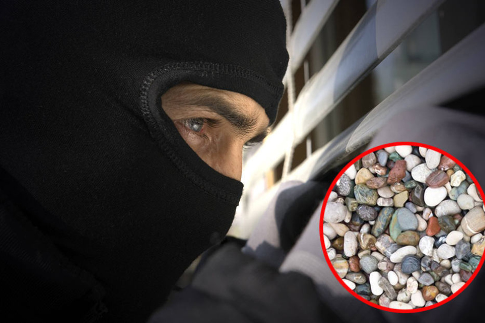 Keine Chance hatten die Einbrecher mit ihren Kieselsteinchen.