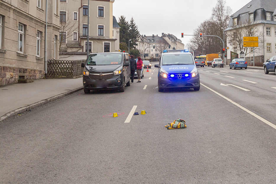 Der Unfall passierte auf der B95 in Annaberg-Buchholz.