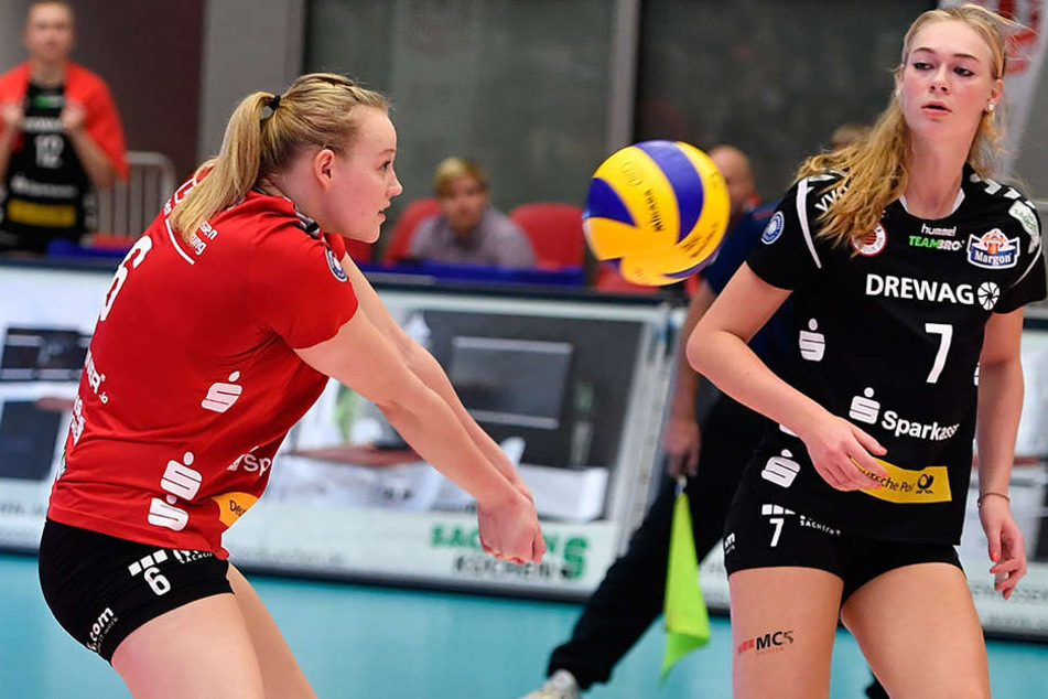 Michelle Petter bei der Annahme. Dominika Strumilo