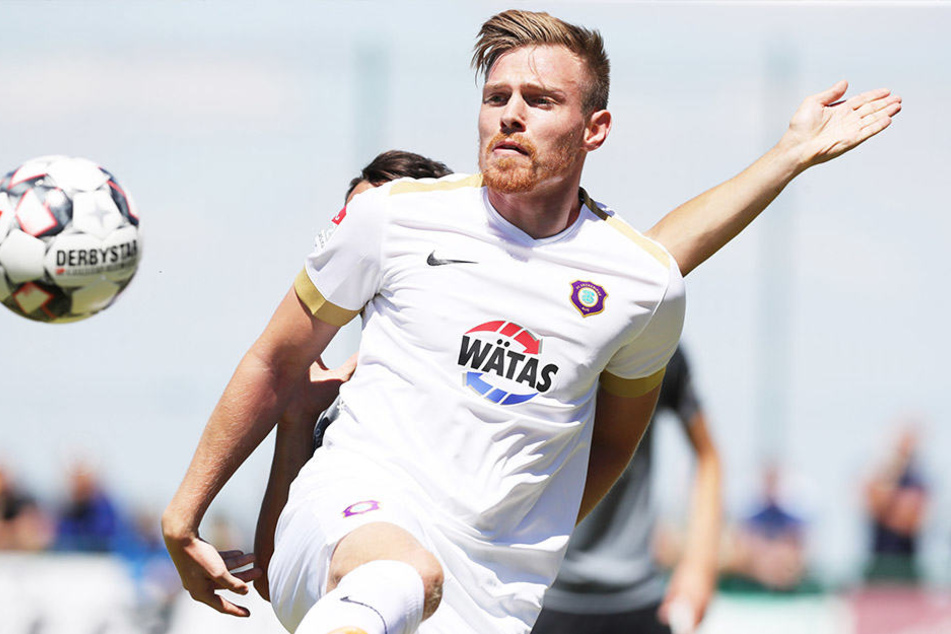Probespieler Patrick Breitkreuz traf in vier Testspielen bisher 13 Mal. Am heutigen Freitag kann er in Grünhain-Beierfeld weiter ballern und sich empfehlen. Der Test beginnt 18 Uhr.