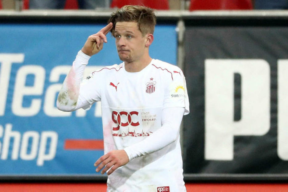 Seht her, ich war's: Bentley Baxter Bahn nach seinem 3:2-Siegtreffer.