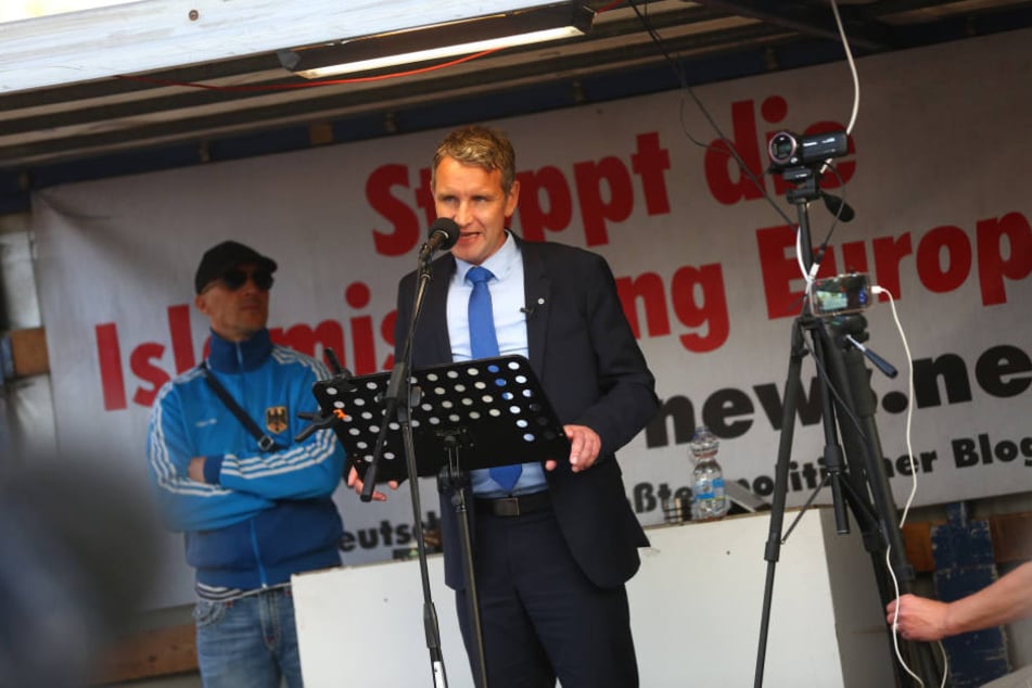 Björn Höcke (46) sprach am heutigen Montag bei PEGIDA.
