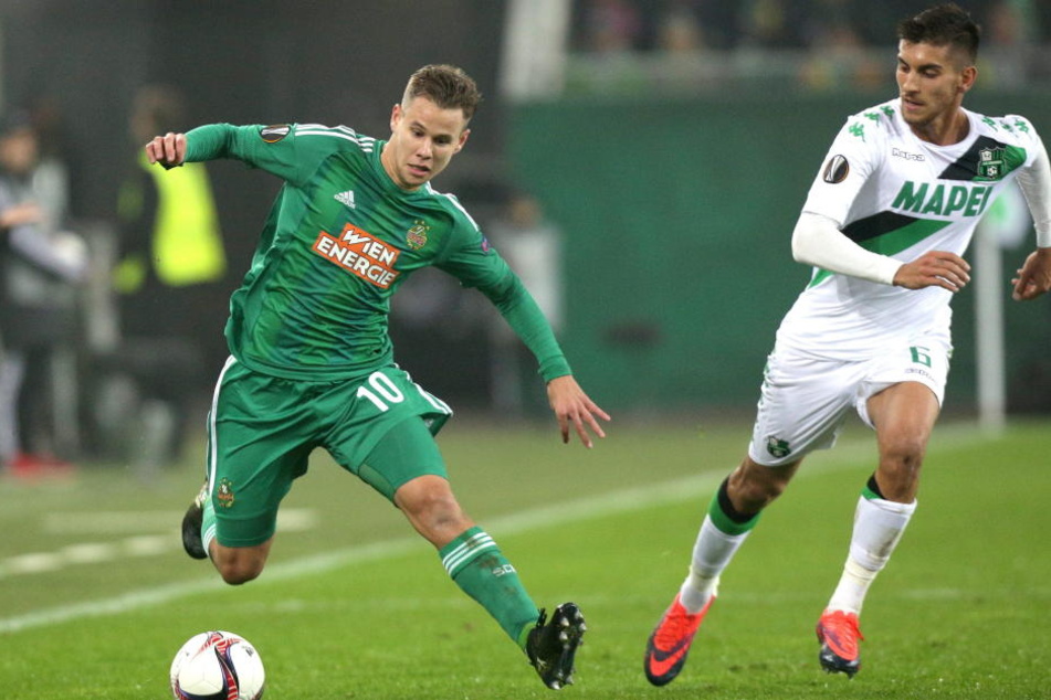 Louis Schaub kam für Rapid Wien in 203 Pflichtspielen zum Einsatz (Archivbild).