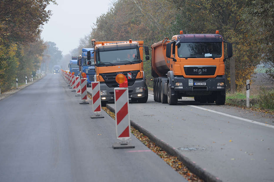 Bei den Bauarbeiten auf der B 239 gibt es gerade kein Vorankommen.