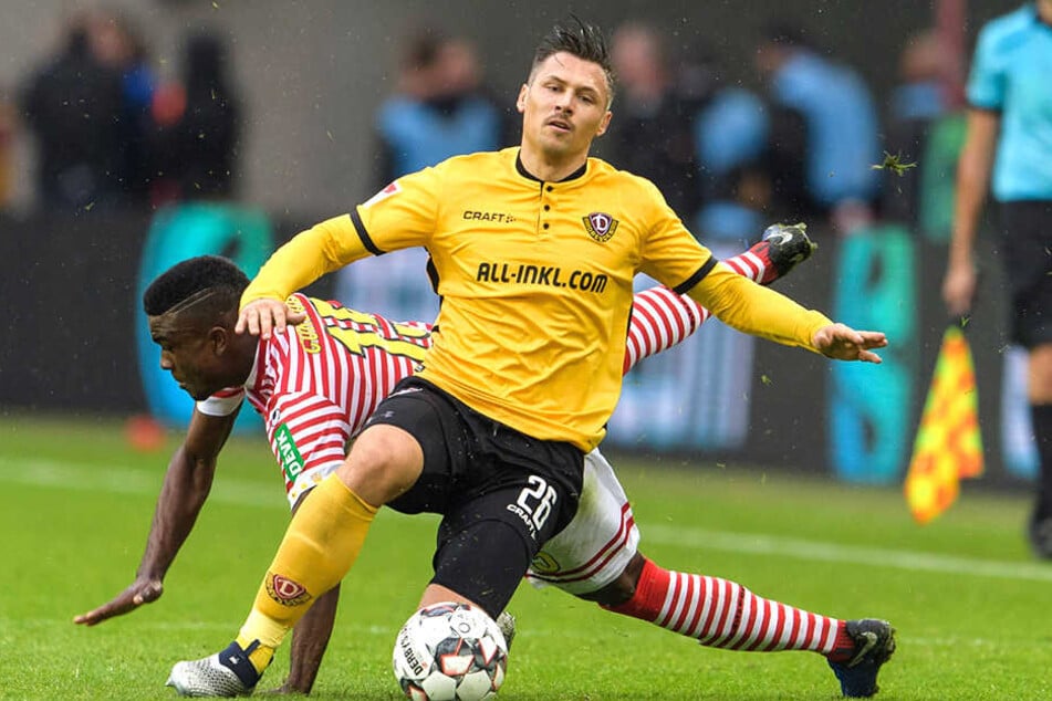 Gab's auch: Sören Gonther (vorn) gewinnt diesen Zweikampf gegen Kölns Jhon Cordoba.