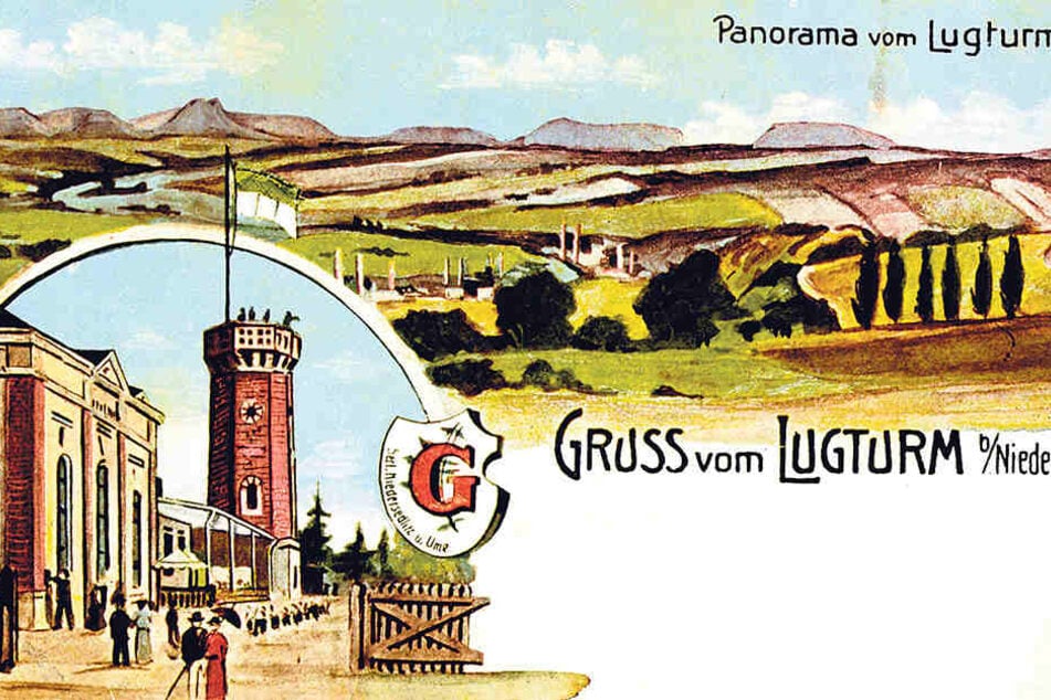 So prächtig sah der Lugturm um
1900 auf Postkarten aus.