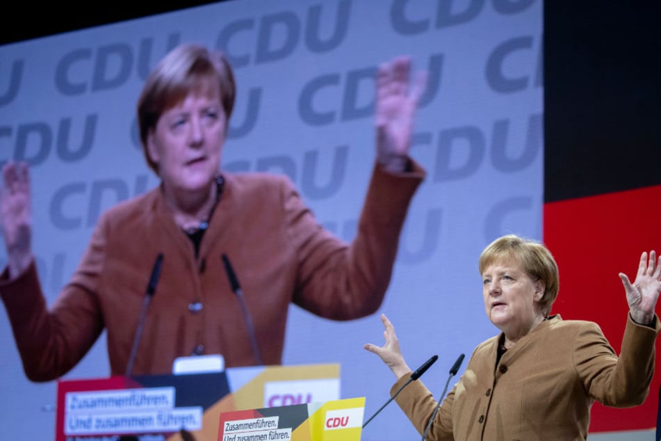 Angela Merkel probte am Freitag schon einmal ihren Auftritt auf dem Bundesparteitag der CDU in Hamburg.