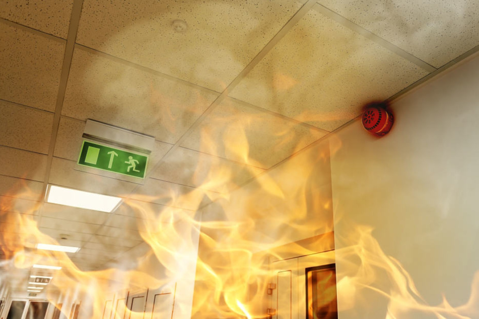 Das Feuer richtete in der Schule einen Schaden von 100.000 Euro an. (Symbolbild)