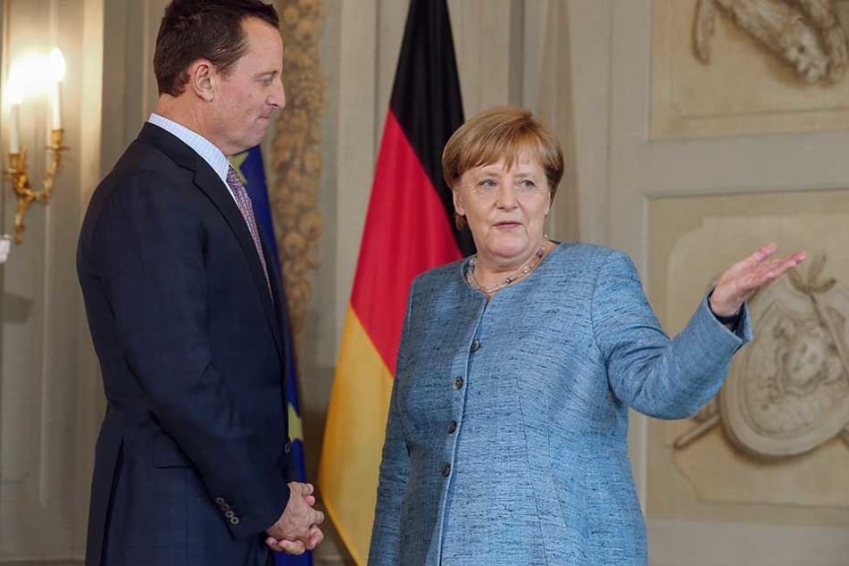 US-Botschafter Richard Grenell mit Bundeskanzlerin Angela Merkel.