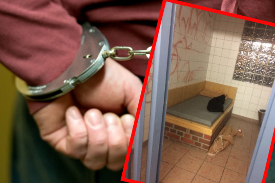 Die Zelle beschmierte er mit seinem eigenen Blut!