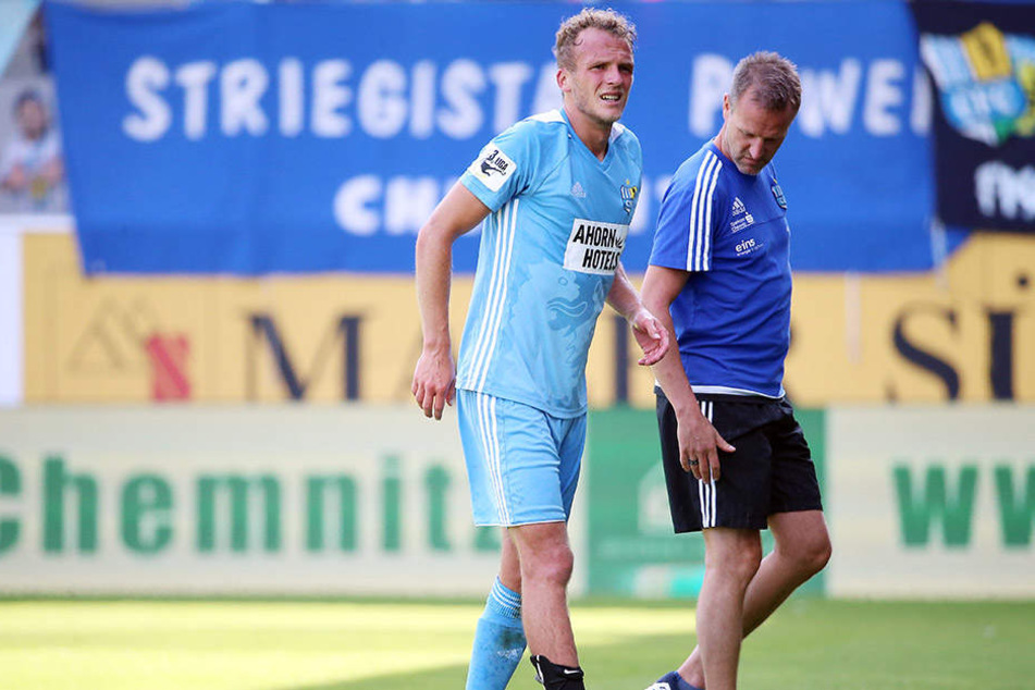 Gegen Osnabrück musste Julius Reinhardt humpelnd vom Platz. Das kostete ihn den Startelf-Platz gegen Unterhaching.