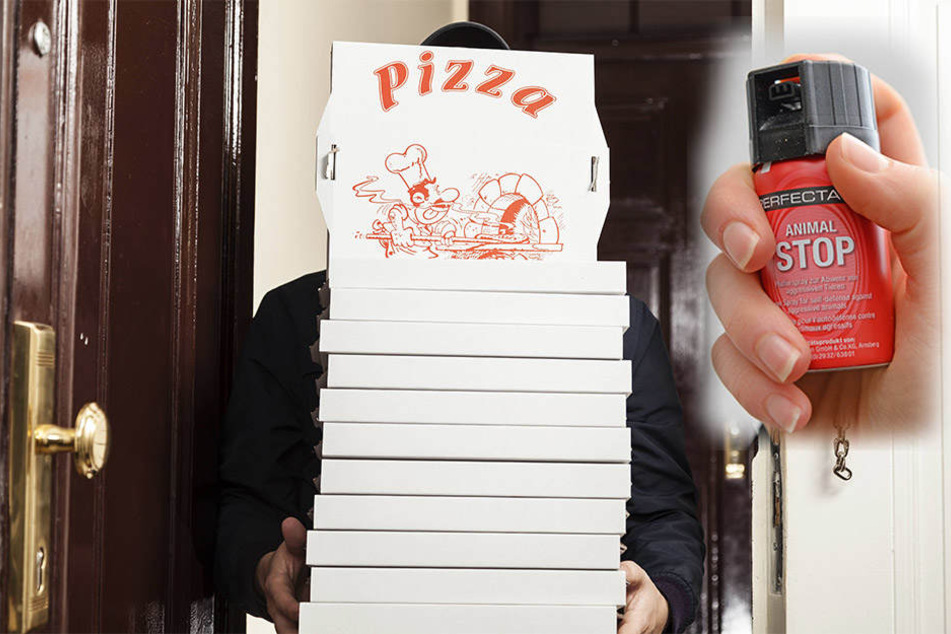 Der Pizzabote wurde mit Pfefferspray attackiert.