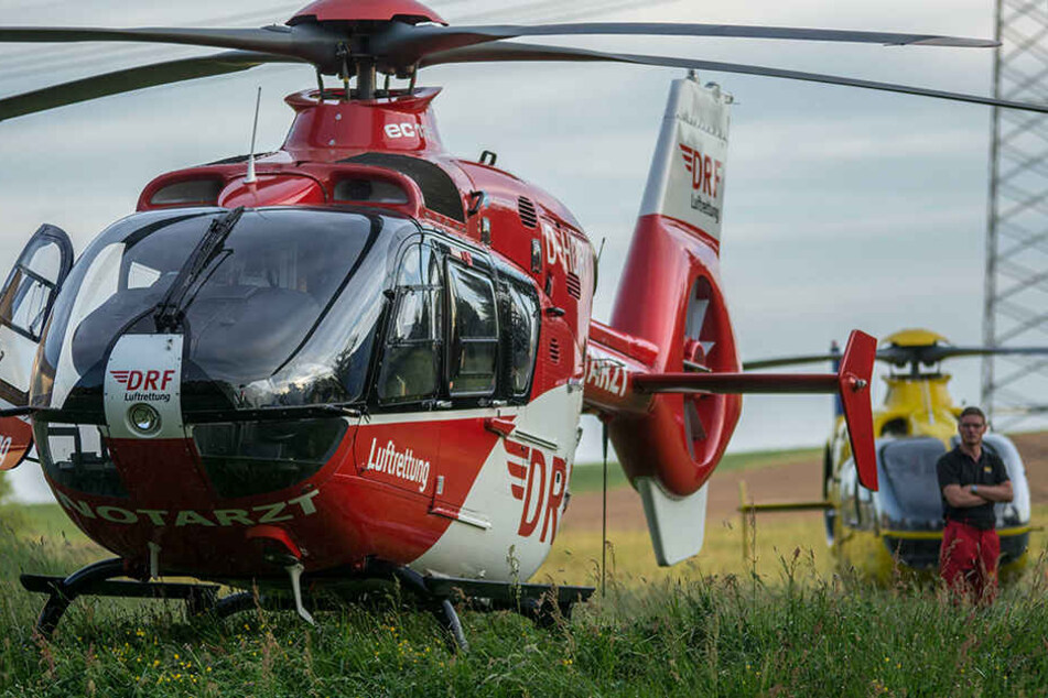Zwei Rettungshubschrauber kamen bei dem Unfall zum Einsatz. (Symbolbild)