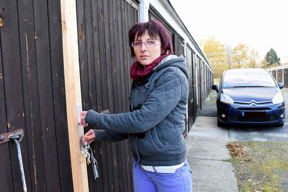 Doreen Natuschke (31) ärgert sich über den dreisten Einbruch in ihre
Garage.
