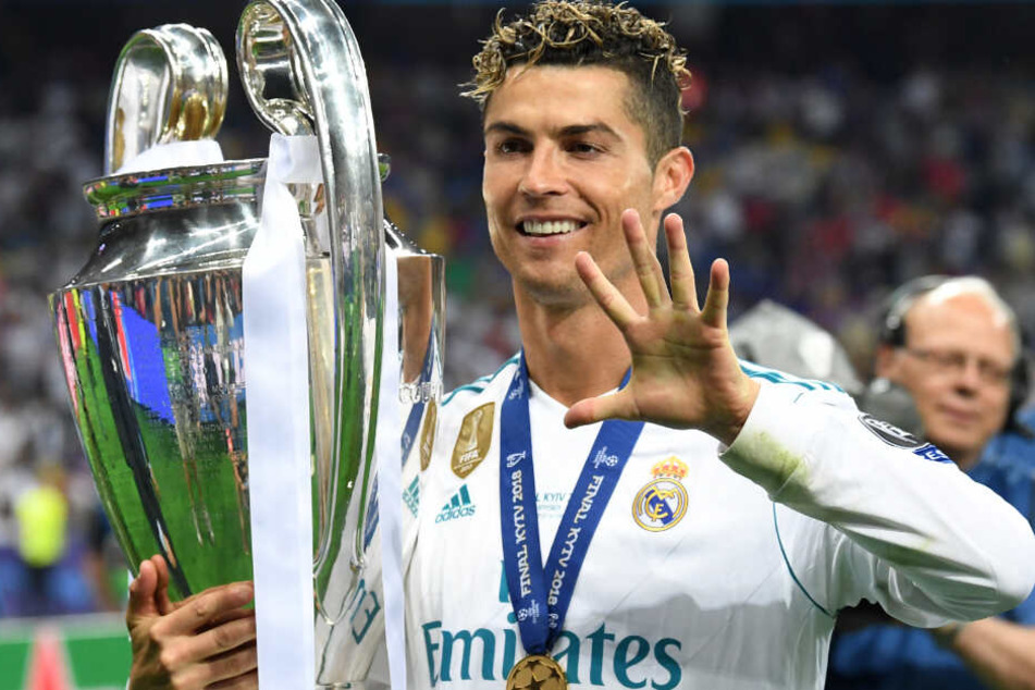 Fünf Mal gewann Ronaldo die Champions League, vier davon mit Real Madrid.