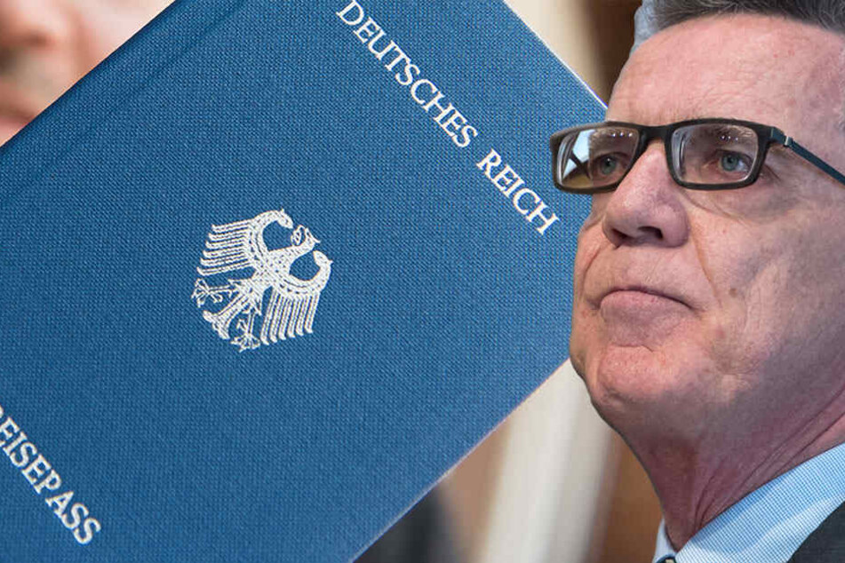 "Reichsbürger" sind de Maizière ein Dorn im Auge. (Bildmontage)