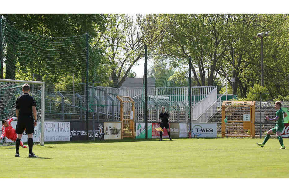 Kai Druschky verwandelte in der 63. Minute einen Foulelfmeter zum zwischenzeitlichen 1:1-Ausgleich.