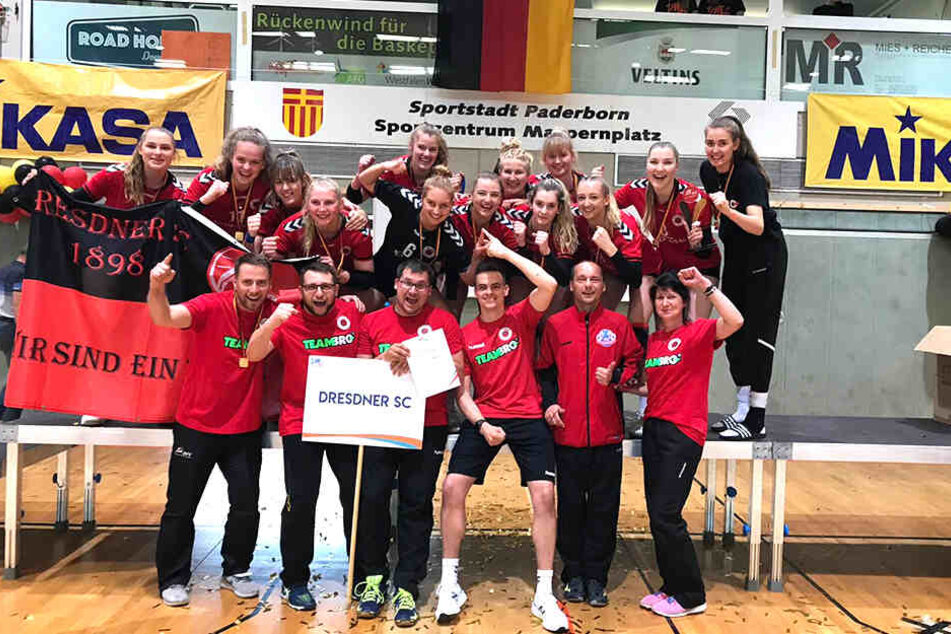 Du "U20" des Dresdner SC feierte am Wochenende ihren DM-Titel in Paderborn