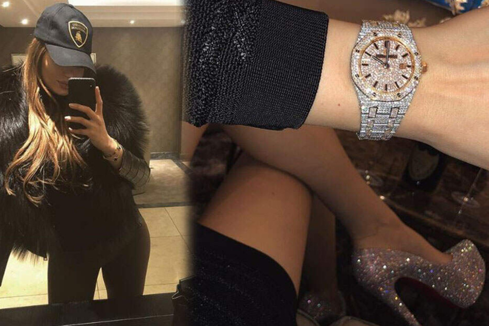 Daria Radionova steht Glitzer und Glamour.