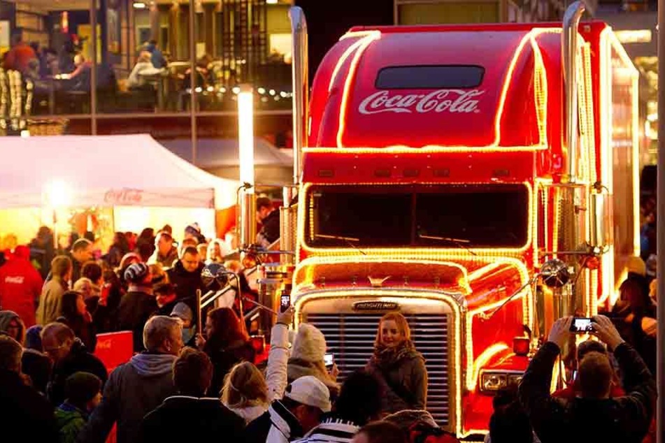 Am Samstag rollen die Coca-Cola-Trucks durch Grimma.