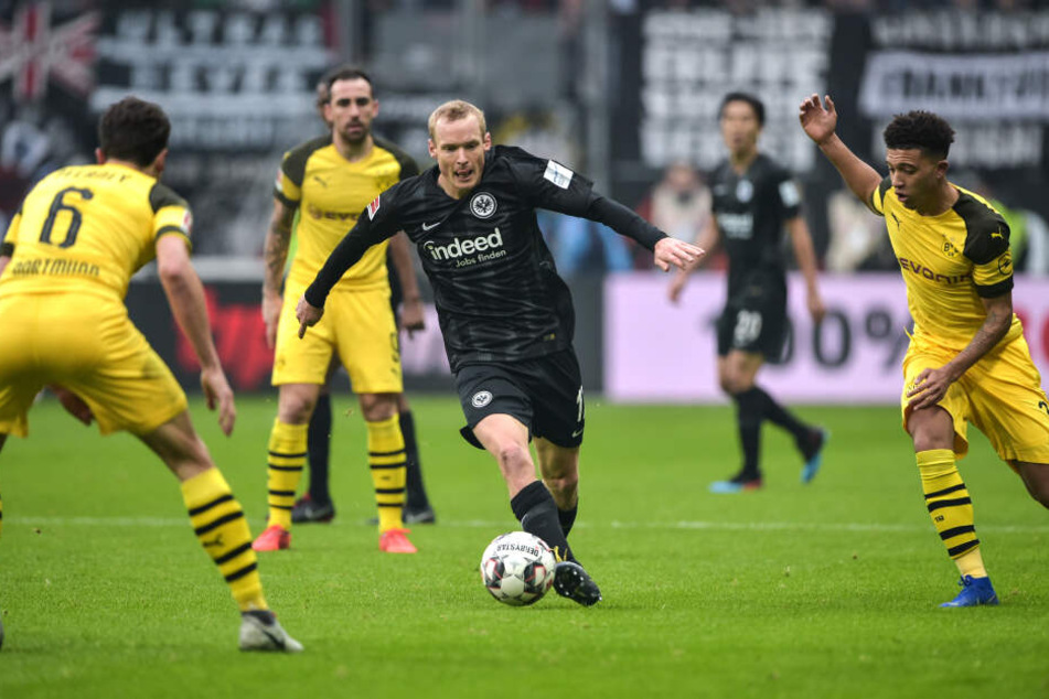 Sebastian Rode fehlt gegen Borussia Mönchengladbach.