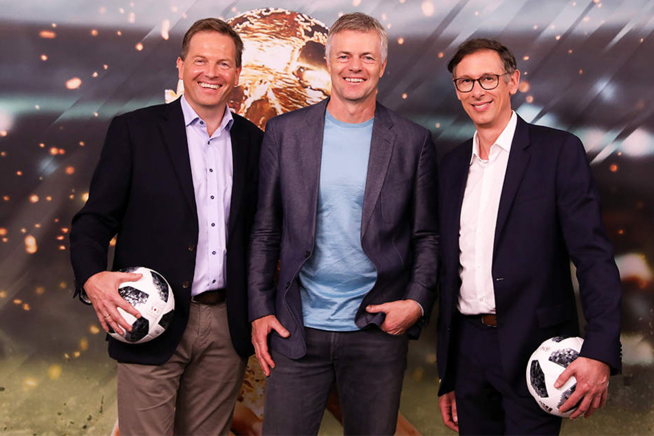 Genau wie Gerd Gottlob, Tom Bartels (v.l.n.r.) gehört auch Steffen Simon zum ARD-Kommentatoren-Team bei der WM in Russland.