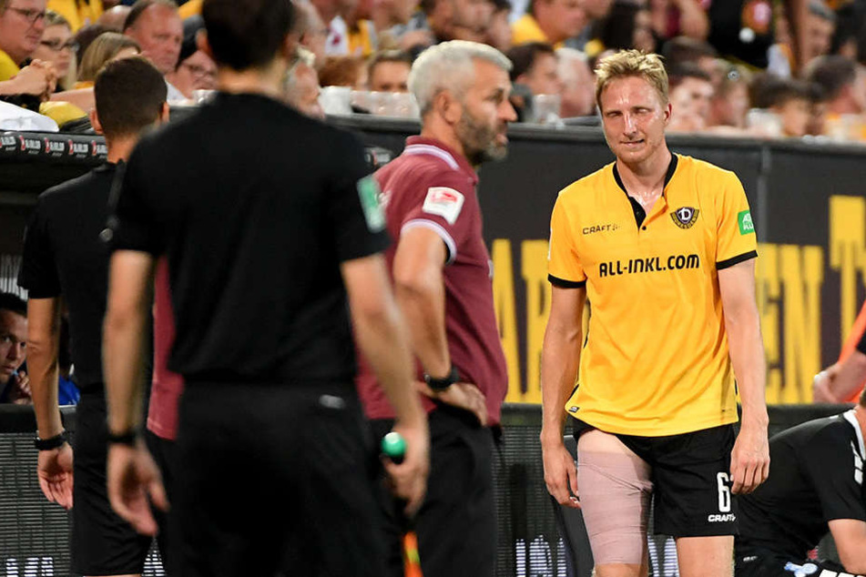 Marco Hartmann (30, rechts) musste verletzungsbedingt vom Feld.