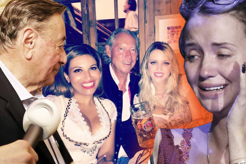 Wo ist ihr angetagter Gatte Richard "Mörtel"-Lugner (83)? Auf dem Oktoberfest zumindest war er nicht dabei... zu sehen stattdessen: Werner Mang (67) und Patricia Blanco (45).