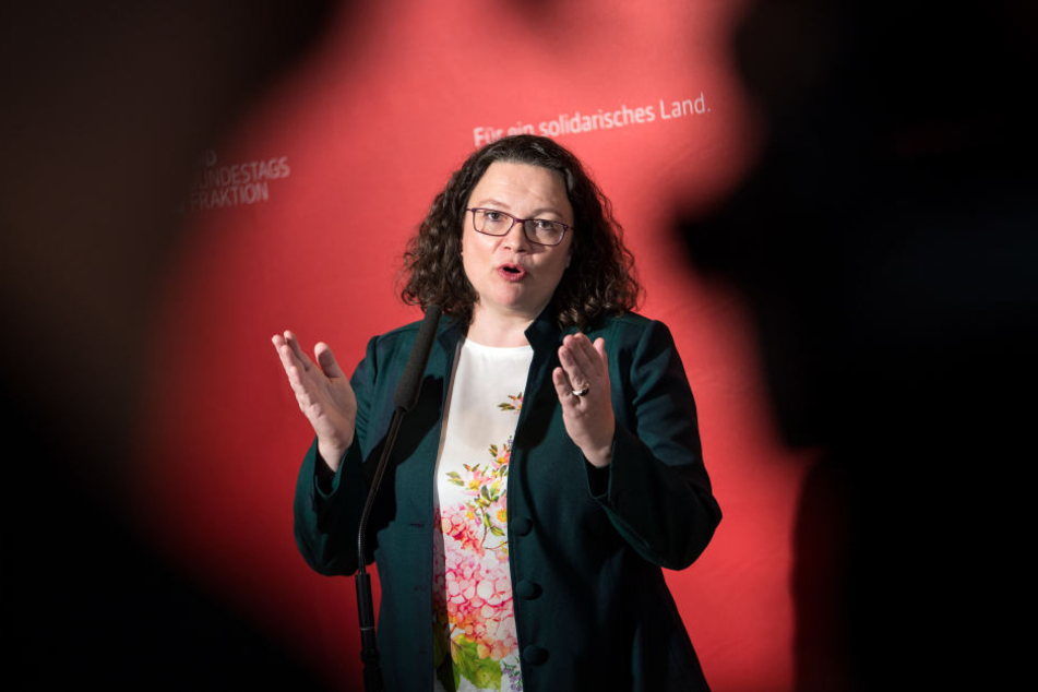 Andrea Nahles (48) ist seit dem 22. April 2018 Vorsitzende der SPD.