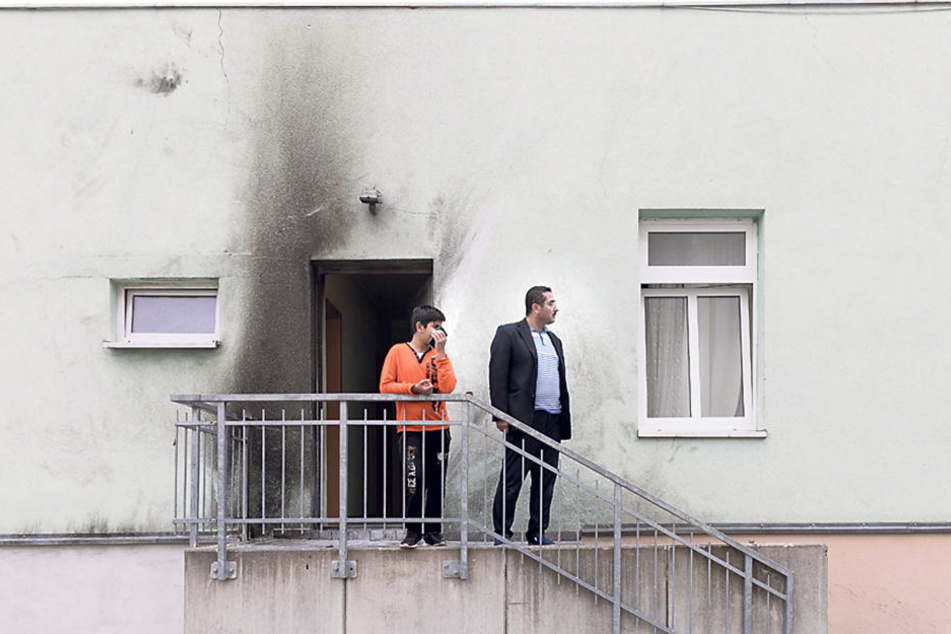 Eines der Anschlagsziele war die Moschee in Dresden-Cotta. Es entstand zum
Glück nur Sachschaden.