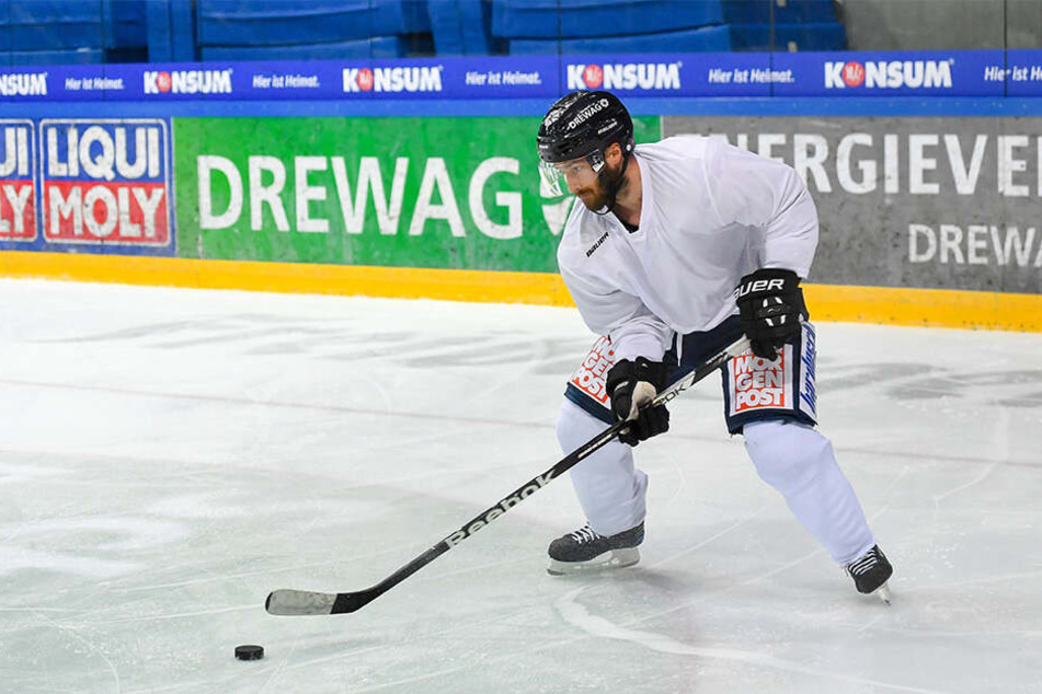Neuzugang Petr Pohl war erstmals für die Eislöwen auf dem Eis. (Archivbild)