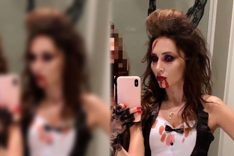 Dieser Instagram-Screenshot zeigt Model und Playmate Anastasiya Avilova als Halloween-Bunny.