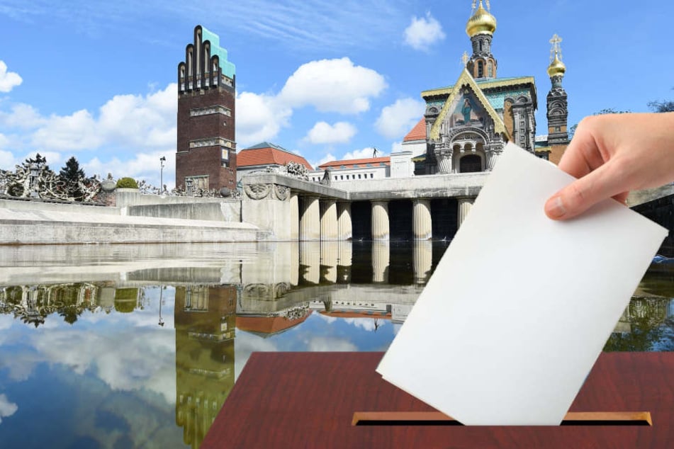 In Darmstadt stockte die Auszählung, da sich die Wahlhelfer verzählt hatten. (Fotomontage)