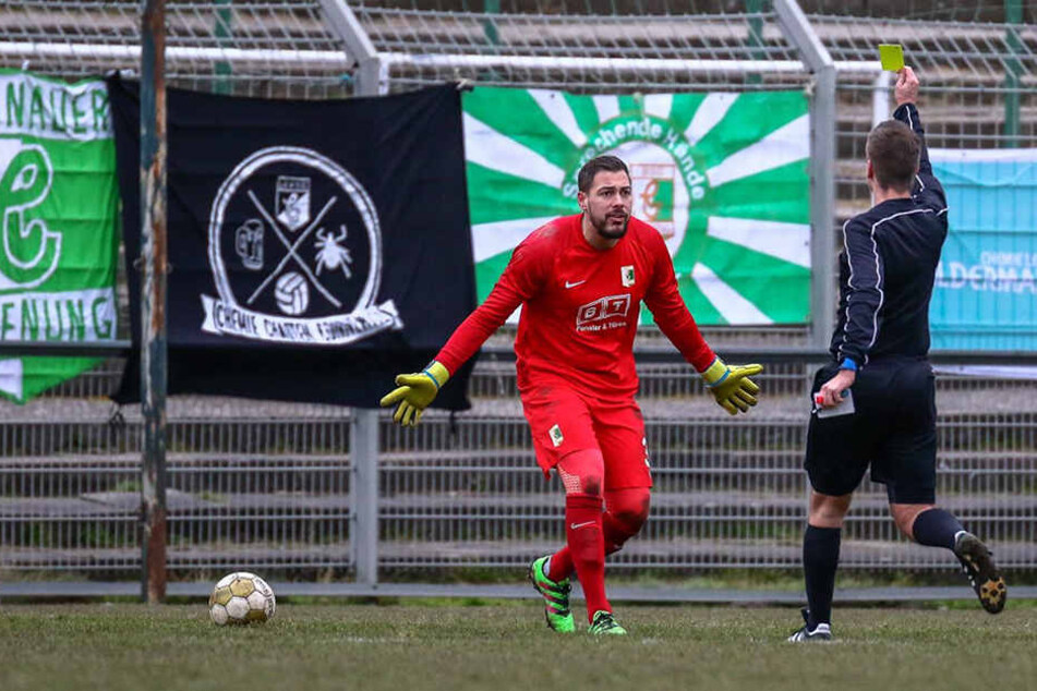 Beim Spiel gegen Bautzen hatte der 26-Jährige seine fünfte Gelbe Karte kassiert.