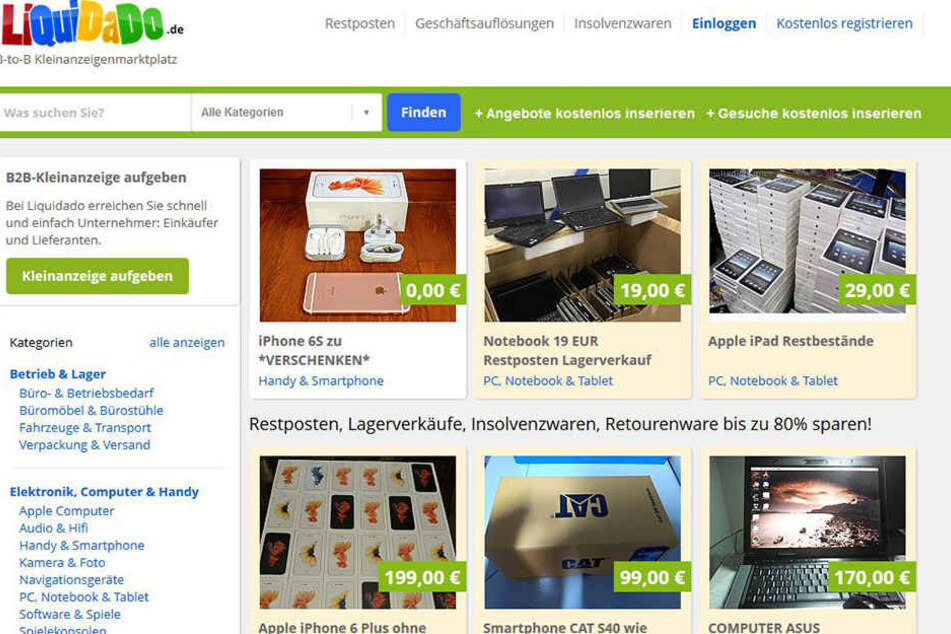 Sieht fast so aus wie eBay-Kleinanzeigen, ist aber laut VZS eine Abo-Falle -
die Webseite „LiQuiDaDo.de“.