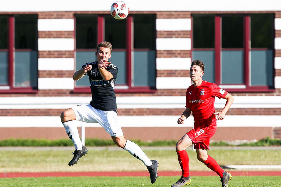 Christian Bickel (r.) erzielte das 1:0 für den FSV Zwickau.