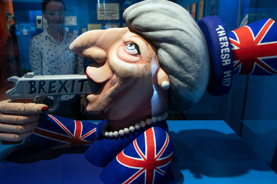 Entwurf eines Karnevalswagens in der Ausstellung "Very British"
