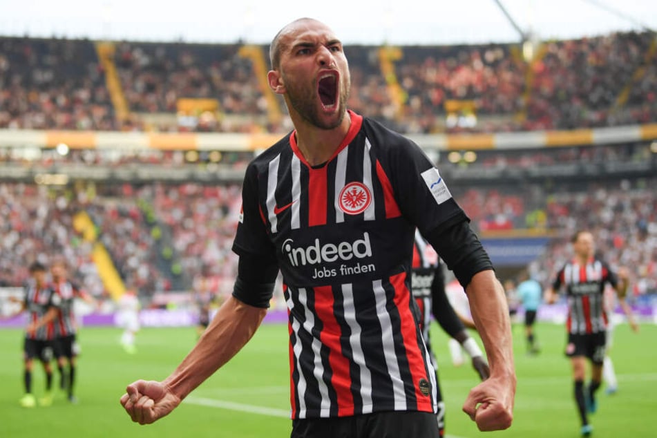 Bas Dost feierte sein Eintracht-Debüt direkt mit einem Treffer.
