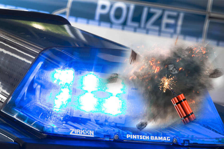 Die drei Täter sprengten den Geldautomaten und flohen.