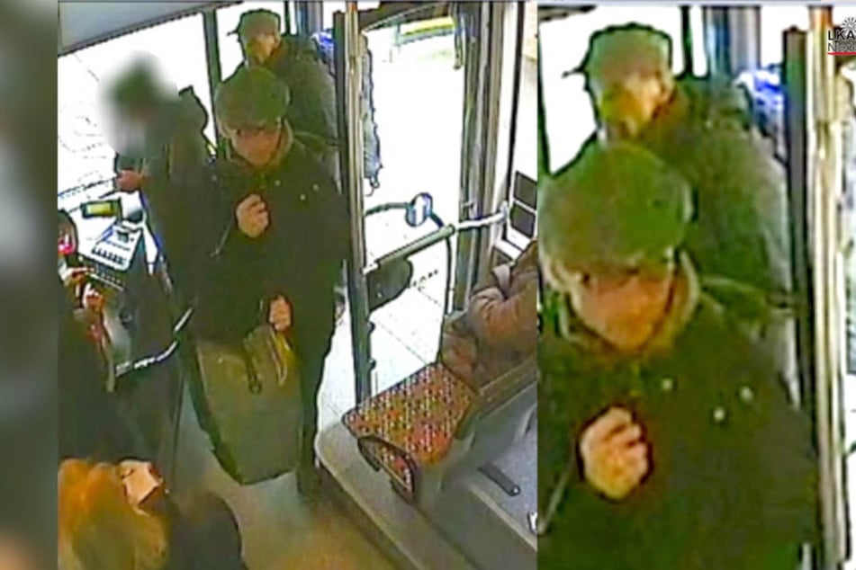 In einem Osnabrücker Bus wurden die RAF-Terroristen Bukhard Garweg (vorne) und Ernst-Volker Staub gefilmt.