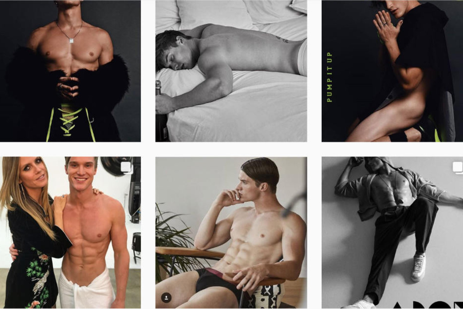 Das Male Model Matt McGue zeigt sich auf Instagram.