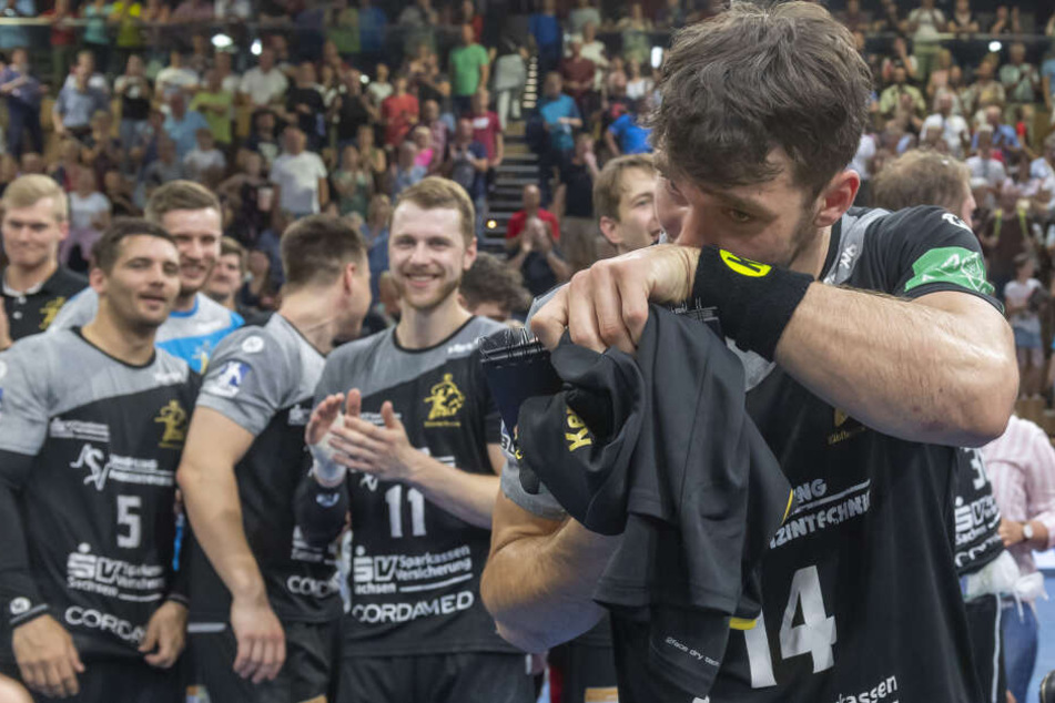 Bei der Verabschiedung flossen bei Gabriel De Santis viele Tränen. Seit 2014 spielte der Schwede für den HC Elbflorenz.