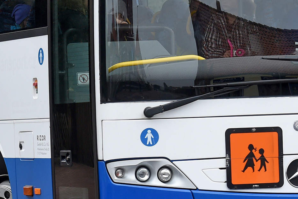 Ungefähr 40 Schulkinder saßen im Bus, als dieser von dem LKW seitlich angefahren wurde.
