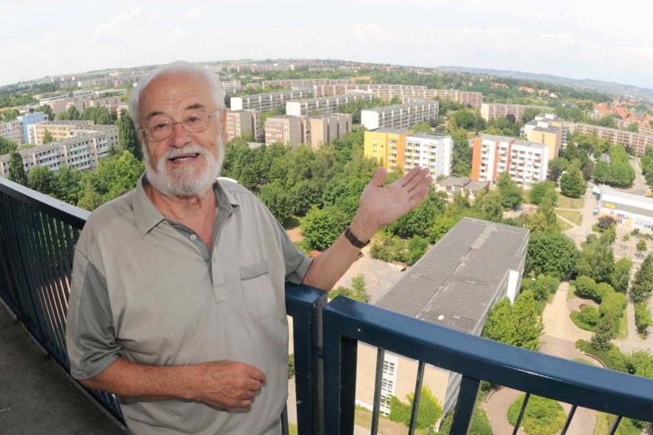 Der Gorbitzer Chef-Architekt
Günter Trepte (86) freut sich über die Entwicklung, die „sein“ Viertel genommen
hat.