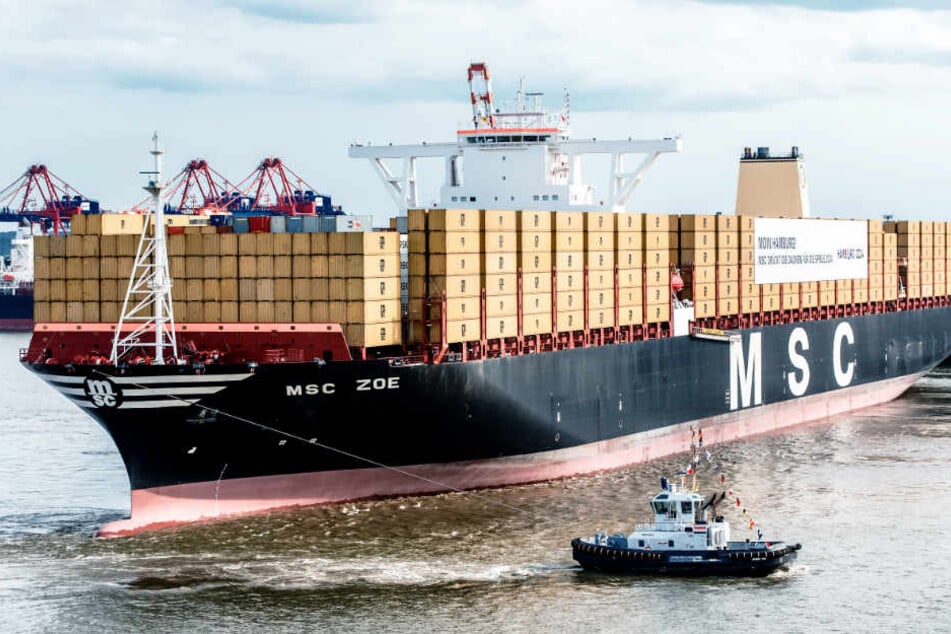 Die MSC Zoe ist eines der größten Containerschiffe der Welt. (Symbolfoto)