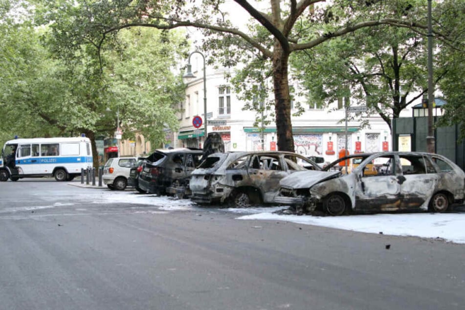 Ein Bild der Verwüstung rund um den Kollwitzplatz.