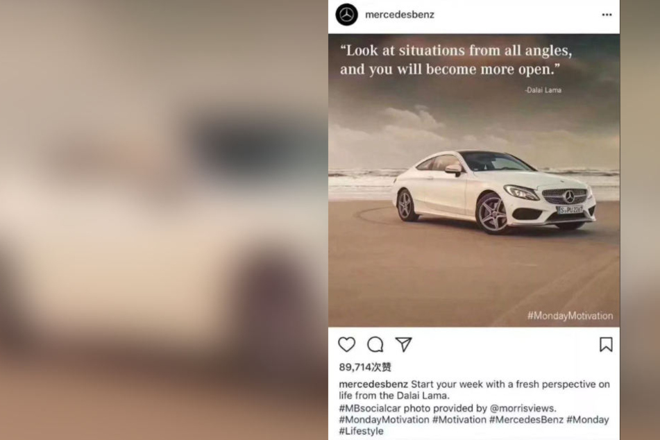 "Betrachte Situationen von allen Seiten und Du wirst offener": Der Instagram-Post, der den Stein ins Rollen brachte.